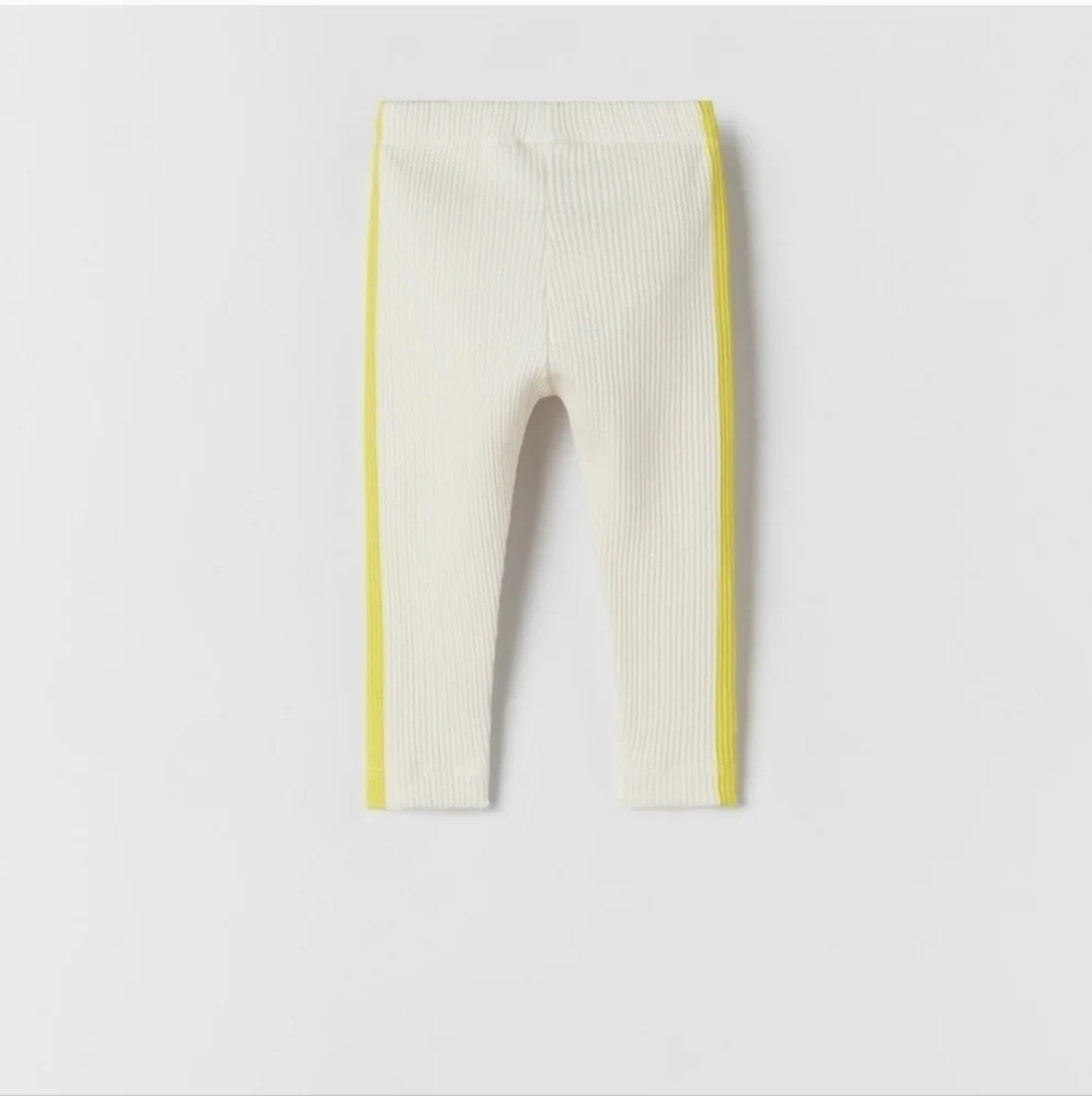 Zara | Side Stripe Ribbed Leggings